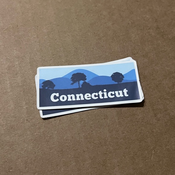 Connecticut Matte Finish PVC Removable Waterproof Decor Accent Sticker - Picture 8 of 9